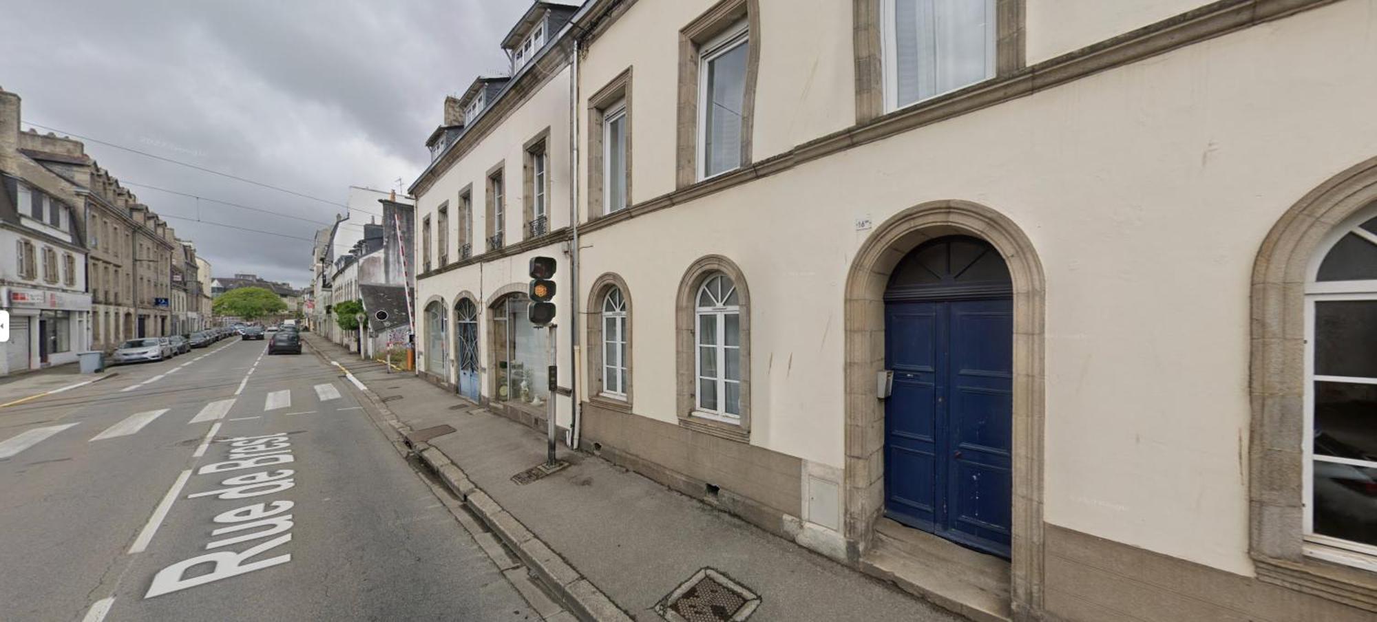 Le Noir Bois Et Blanc - Studio - Wifi - Centre Ville - Entree Autonome Quimper Exterior foto